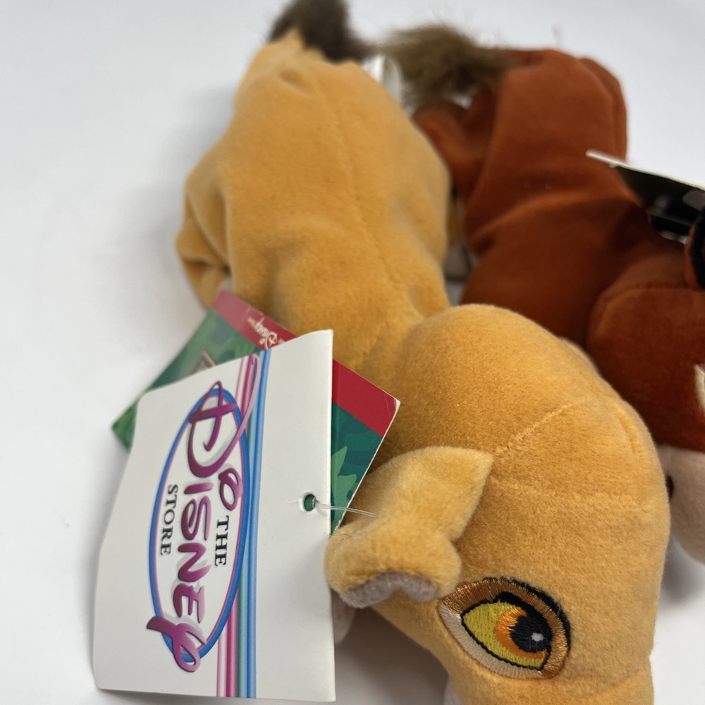 VTG Disney Store Lion King Simba's Pride Kiara & Kovu 8" Mini Bean Bag Plush Lot - Picture 3 of 10